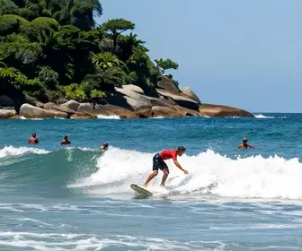 Desbravando as Ondas: Surfe em Bombinhas Desbravando as Ondas: Surfe em Bombinhas